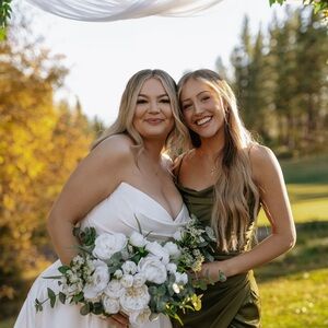 BIRDY GREY: MARTINI GREEN - MATTE SATIN - BRIDESMAID DRESS
STYLE: the Lydia